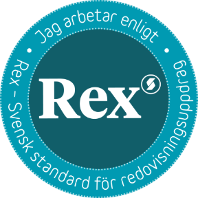 Rex-sigill: Jag arbetar enligt Rex – Svensk standard för redovisningsuppdrag